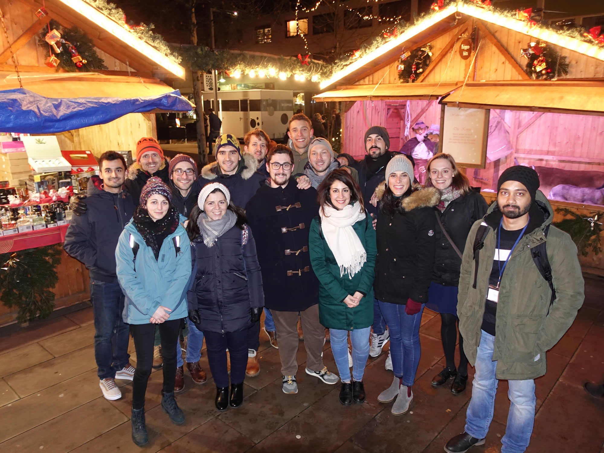 EU-GliaPhD ESRs2017 - visit of the local Christmas market